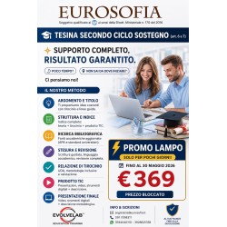 SUPPORTO TESINA SECONDO CICLO INDIRE SOSTEGNO (Art. 6 e 7)