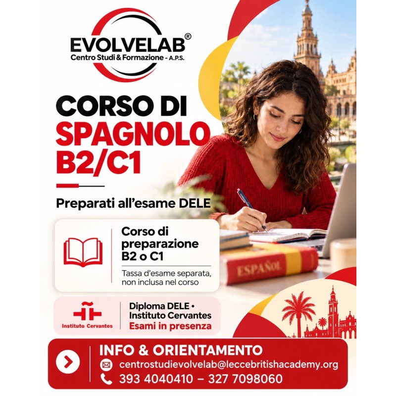 🇪🇸 *SPAGNOLO B2 O C1: PREPARATI ALL’ESAME DELE*