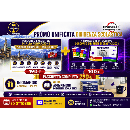 🚨 **PROMO SPECIALE COMBO DIRIGENZA SCOLASTICA**