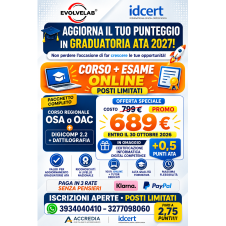 🚀 AGGIORNA IL TUO PUNTEGGIO NELLA GRADUATORIA ATA 2027!
