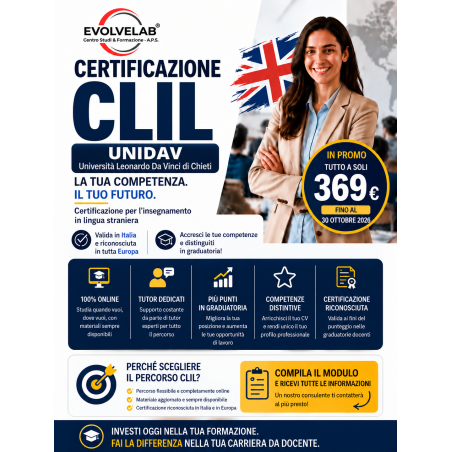 🎓🌍 Metodologia CLIL (Content and Language Integrated Learning) - Insegna le discipline… in lingua!